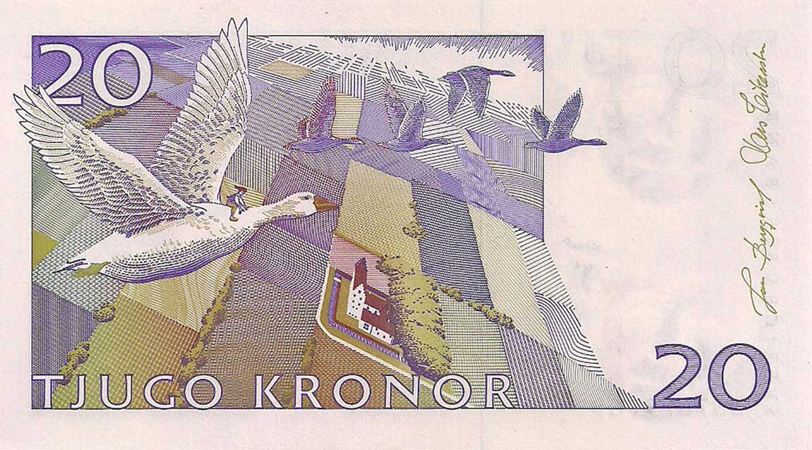 Back of Sweden p63b: 20 Kronor from 2003
