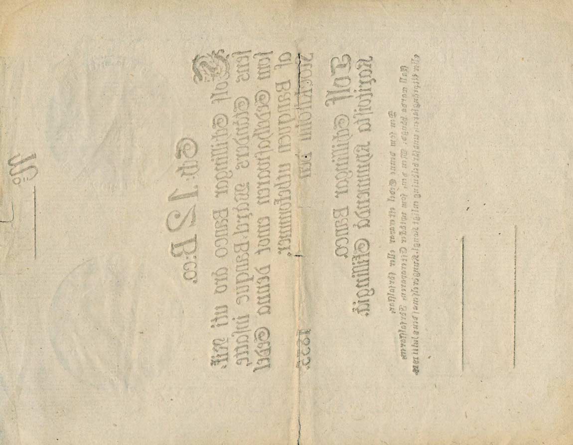 Back of Sweden pA101a: 12 Schilligar Banco from 1834