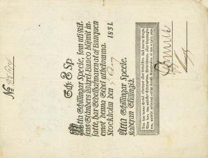 Gallery image for Sweden pA93c: 8 Schillingar Specie