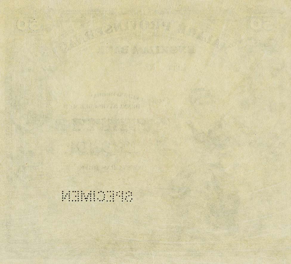 Back of Sweden pS332ct: 50 Kronor from 1894