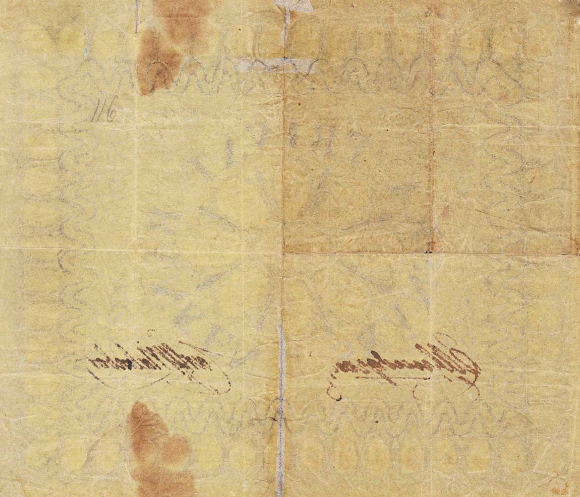Back of Sweden pS436: 2 Riksdaler Schillingar from 1841