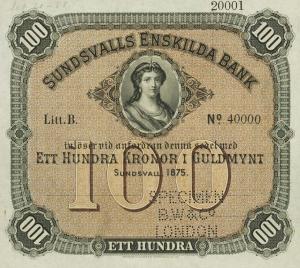 Gallery image for Sweden pS591s: 100 Kronor