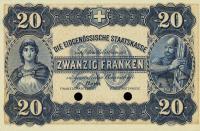 p20r from Switzerland: 20 Franken from 1914