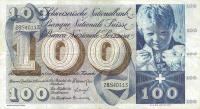 p49d from Switzerland: 100 Franken from 1961