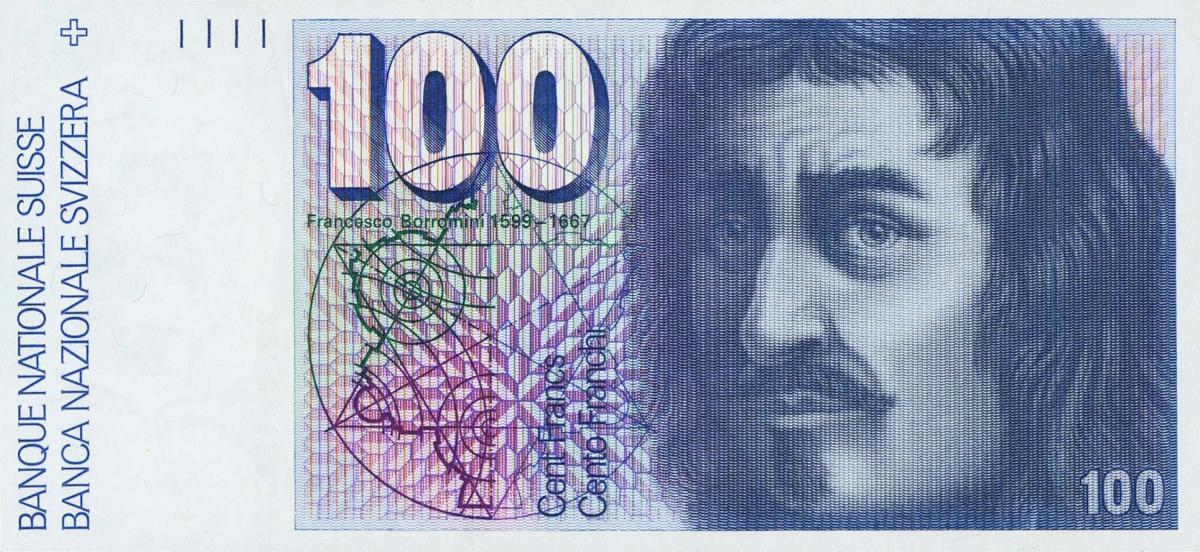 Front of Switzerland p57c: 100 Franken from 1980