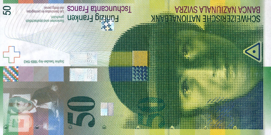 Front of Switzerland p71c: 50 Franken from 2006