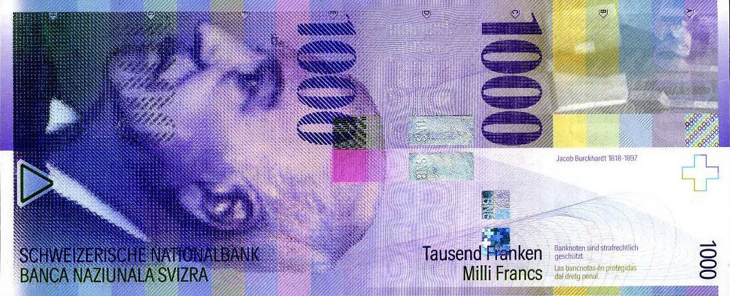 Front of Switzerland p74c: 1000 Franken from 2006