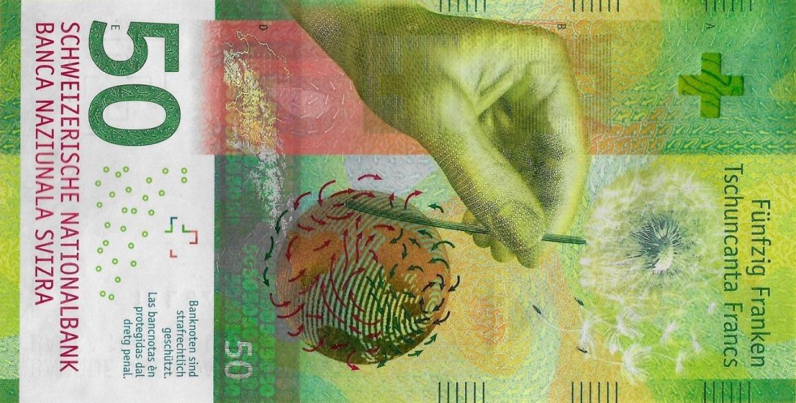 Front of Switzerland p77c: 50 Franken from 2016