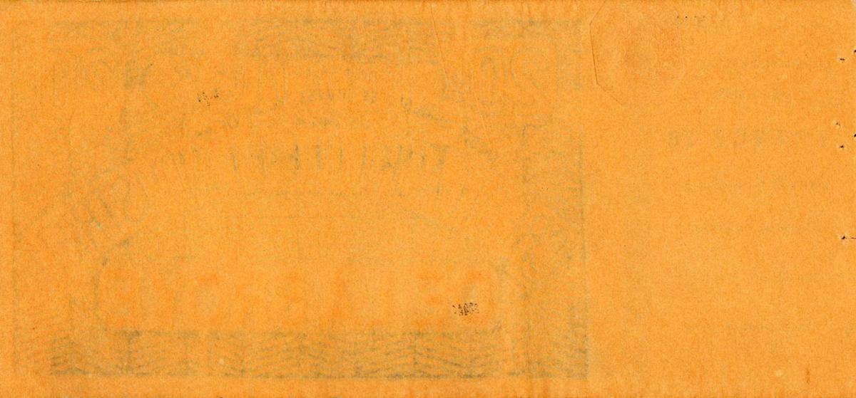 Back of Switzerland pS262: 20 Franken from 1866