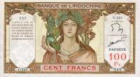 Gallery image for Tahiti p14d: 100 Francs