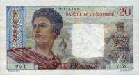 Gallery image for Tahiti p21b: 20 Francs