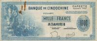 p22 from Tahiti: 1000 Francs from 1954