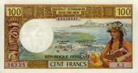 Gallery image for Tahiti p24b: 100 Francs