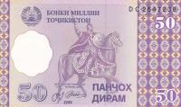 Gallery image for Tajikistan p13a: 50 Diram from 1999