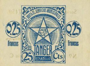 Gallery image for Tangier p1: 0.25 Franco