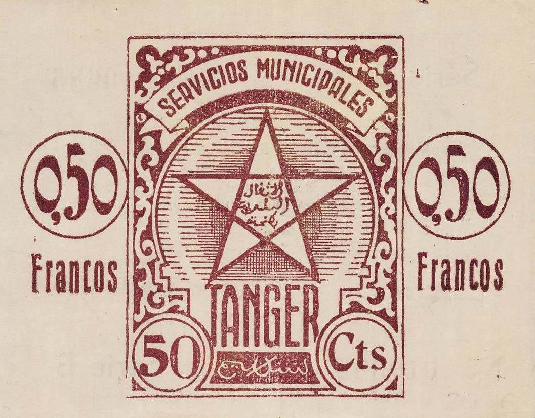 Front of Tangier p2: 0.5 Franco from 1941