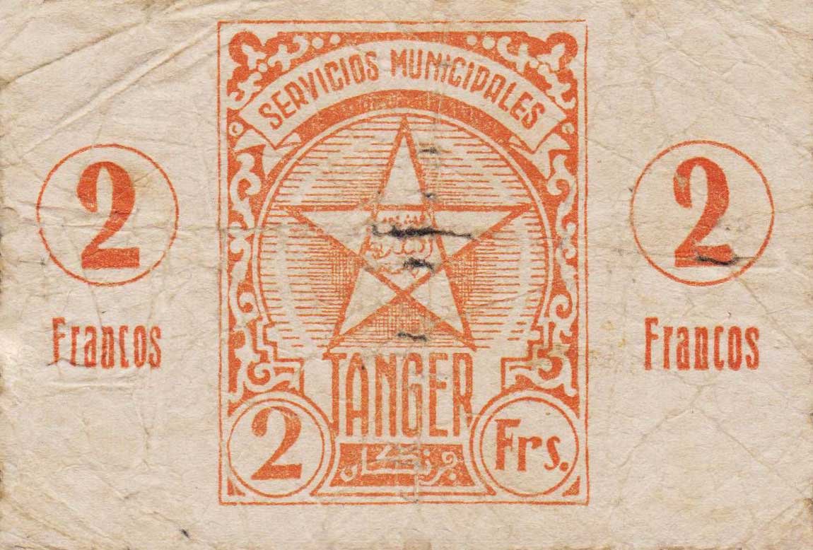 Front of Tangier p4: 2 Francos from 1941