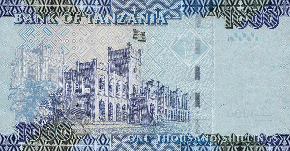 Back of Tanzania p41a: 1000 Shilingi from 2010