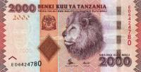 p42b from Tanzania: 2000 Shilingi from 2015