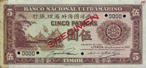 Gallery image for Timor p17s: 5 Patacas