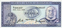 Gallery image for Tonga p22b: 10 Pa'anga