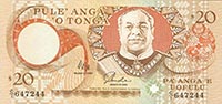 p29a from Tonga: 20 Pa'anga from 1992