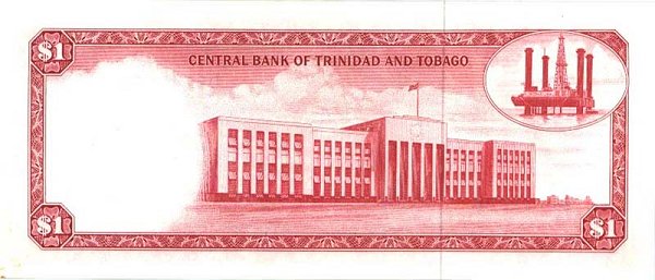 Back of Trinidad and Tobago p30a: 1 Dollar from 1964