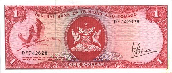 Front of Trinidad and Tobago p30a: 1 Dollar from 1964