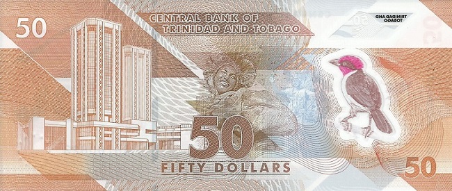 Back of Trinidad and Tobago p64: 50 Dollars from 2020
