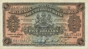 Gallery image for Trinidad and Tobago pS101: 5 Dollars