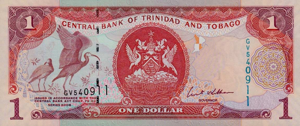 Front of Trinidad and Tobago p46: 1 Dollar from 2006