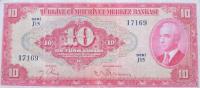 p147a from Turkey: 10 Lira from 1947