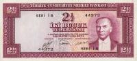 Gallery image for Turkey p150a: 2.5 Lira