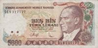 Gallery image for Turkey p198: 5000 Lira