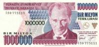 Gallery image for Turkey p209b: 1000000 Lira