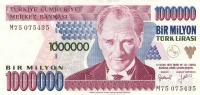 p209c from Turkey: 1000000 Lira from 1970