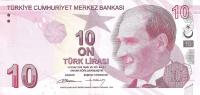 Gallery image for Turkey p223b: 10 Lira from 2009