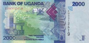 Gallery image for Uganda p50h: 2000 Shillings