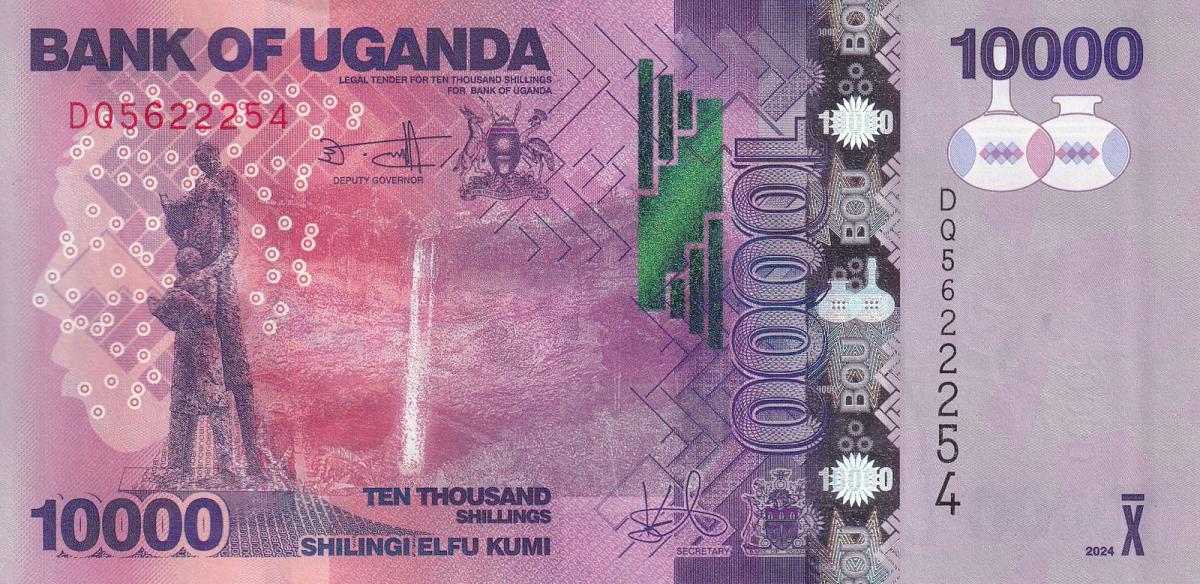 Front of Uganda p52i: 10000 Shillings from 2024