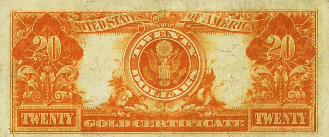 Back of United States p270: 20 Dollars from 1906