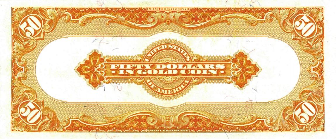 Back of United States p273: 50 Dollars from 1913