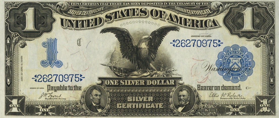 Front of United States p338a: 1 Dollar from 1899