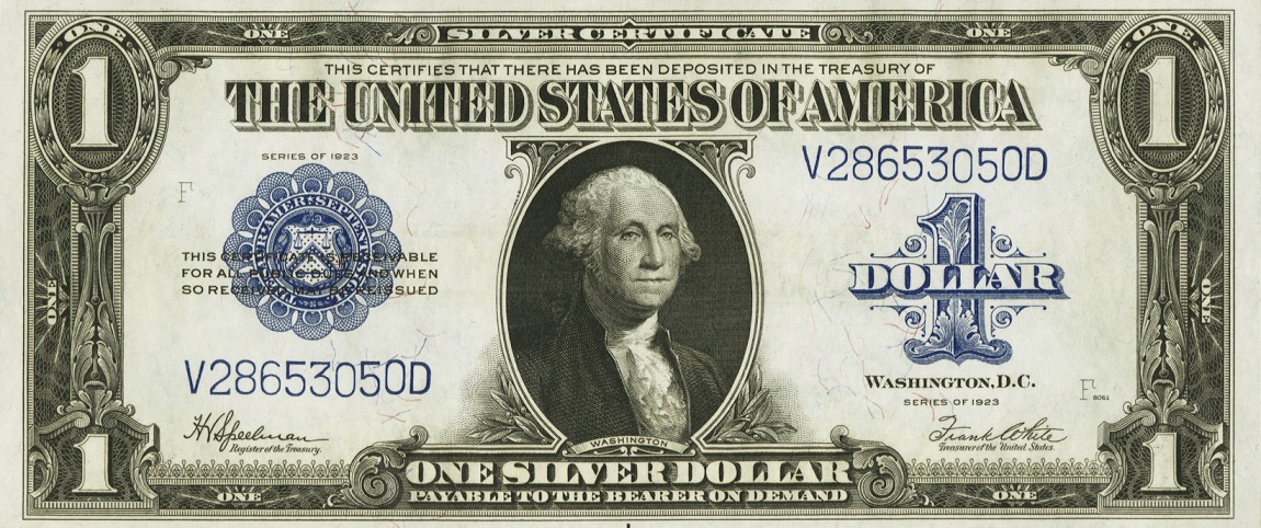 Front of United States p342: 1 Dollar from 1923
