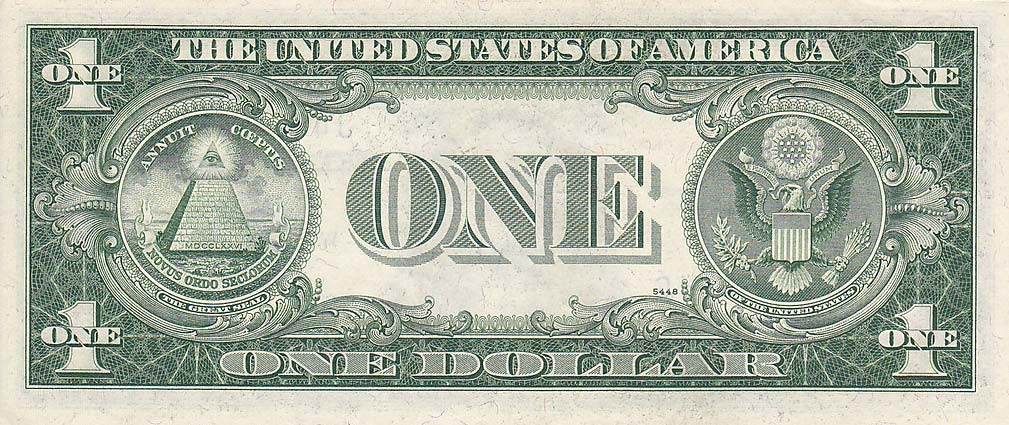 Back of United States p416D1: 1 Dollar from 1935