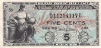 Gallery image for United States pM22a: 5 Cents from 1951