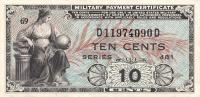 Gallery image for United States pM23a: 10 Cents