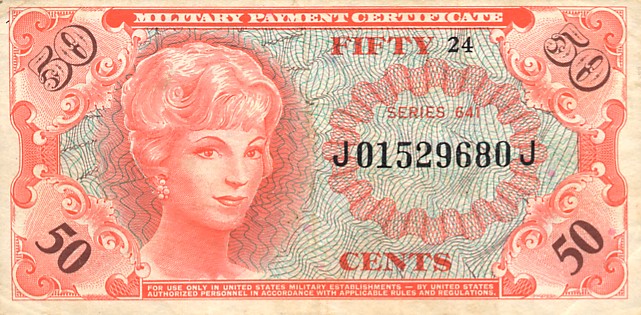 Front of United States pM60a: 50 Cents from 1965