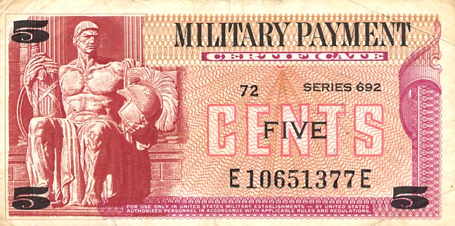 Front of United States pM91a: 5 Cents from 1970