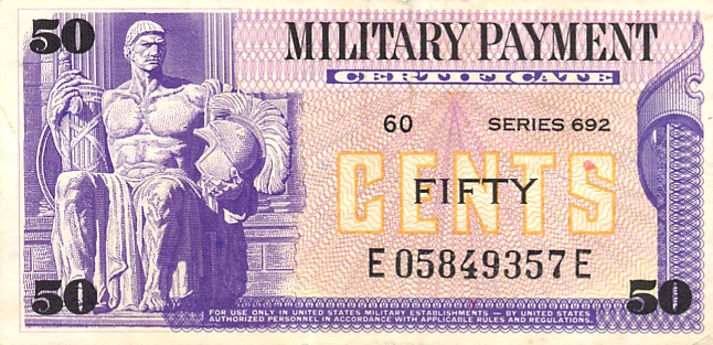Front of United States pM94a: 50 Cents from 1970