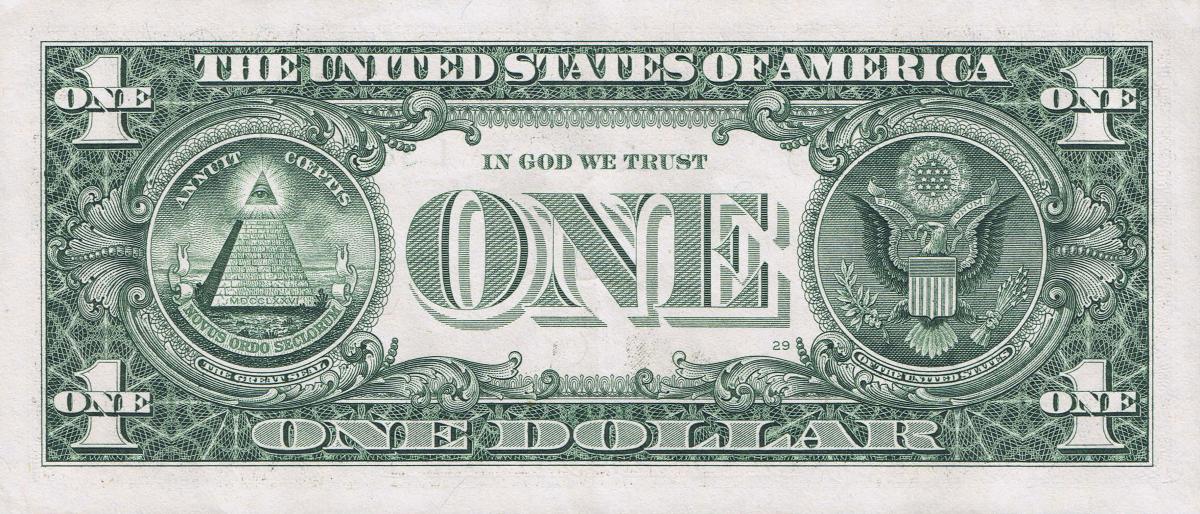 Back of United States p545L: 2 Dollars from 2017
